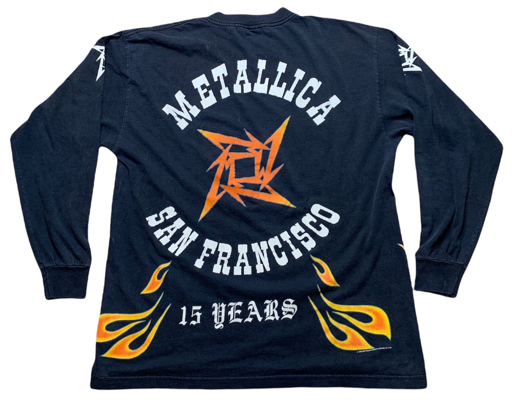 1996 Metallic San Francisco '15 Years' Long Sleeve Tee – Classic Rock  Couture
